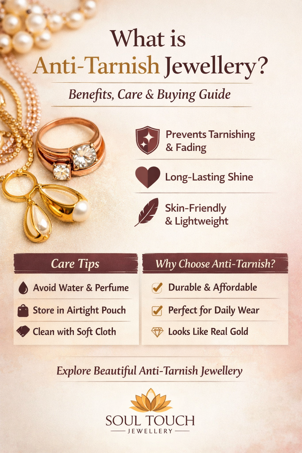 What Is Anti-Tarnish Jewellery ? Benefits, Care & Buying Guide