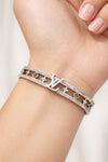 Luxury-Inspired Silver Crystal Cuff Bracelet