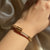 Gold nail crystal kada bracelet for women anti tarnish waterproof luxury bangle jewelry
