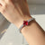 Red Clover Crystal Tennis Bracelet