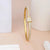 Gold nail crystal bangle bracelet for women anti tarnish waterproof luxury jewelry