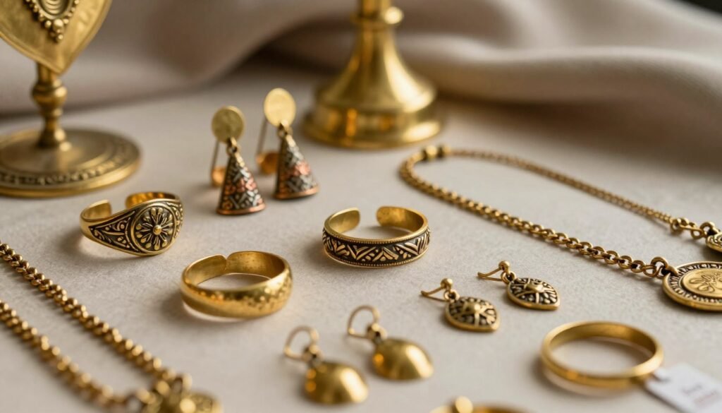 Characteristics and composition of brass jewellery