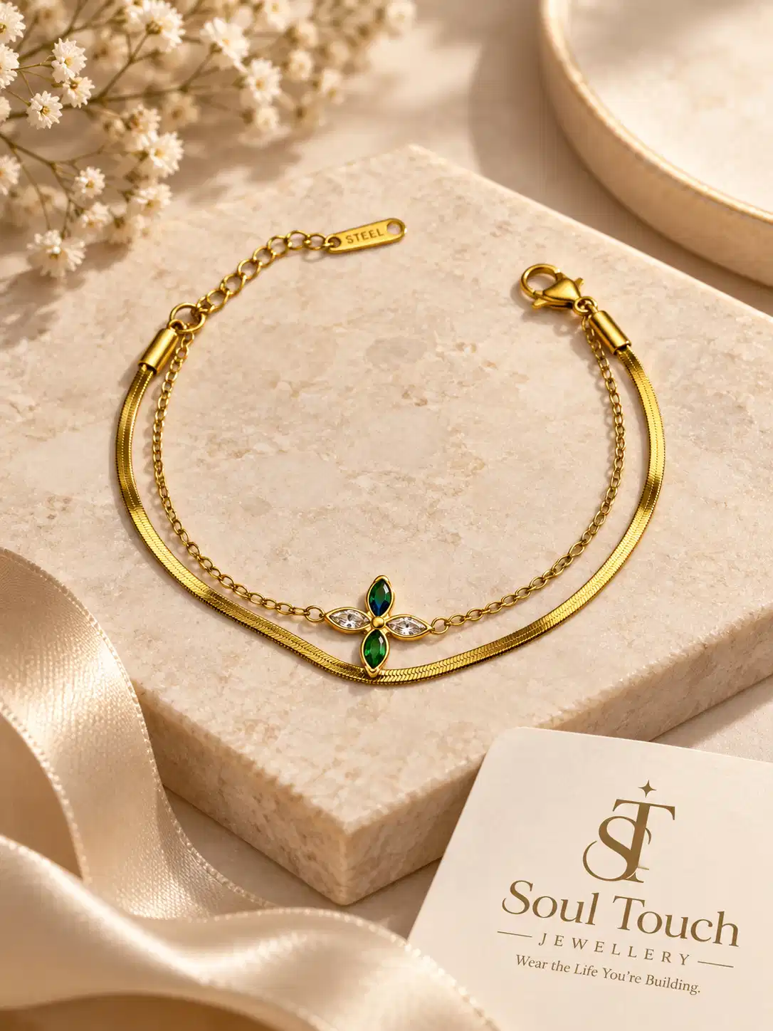 elowen-green-stone-double-chain-bracelet