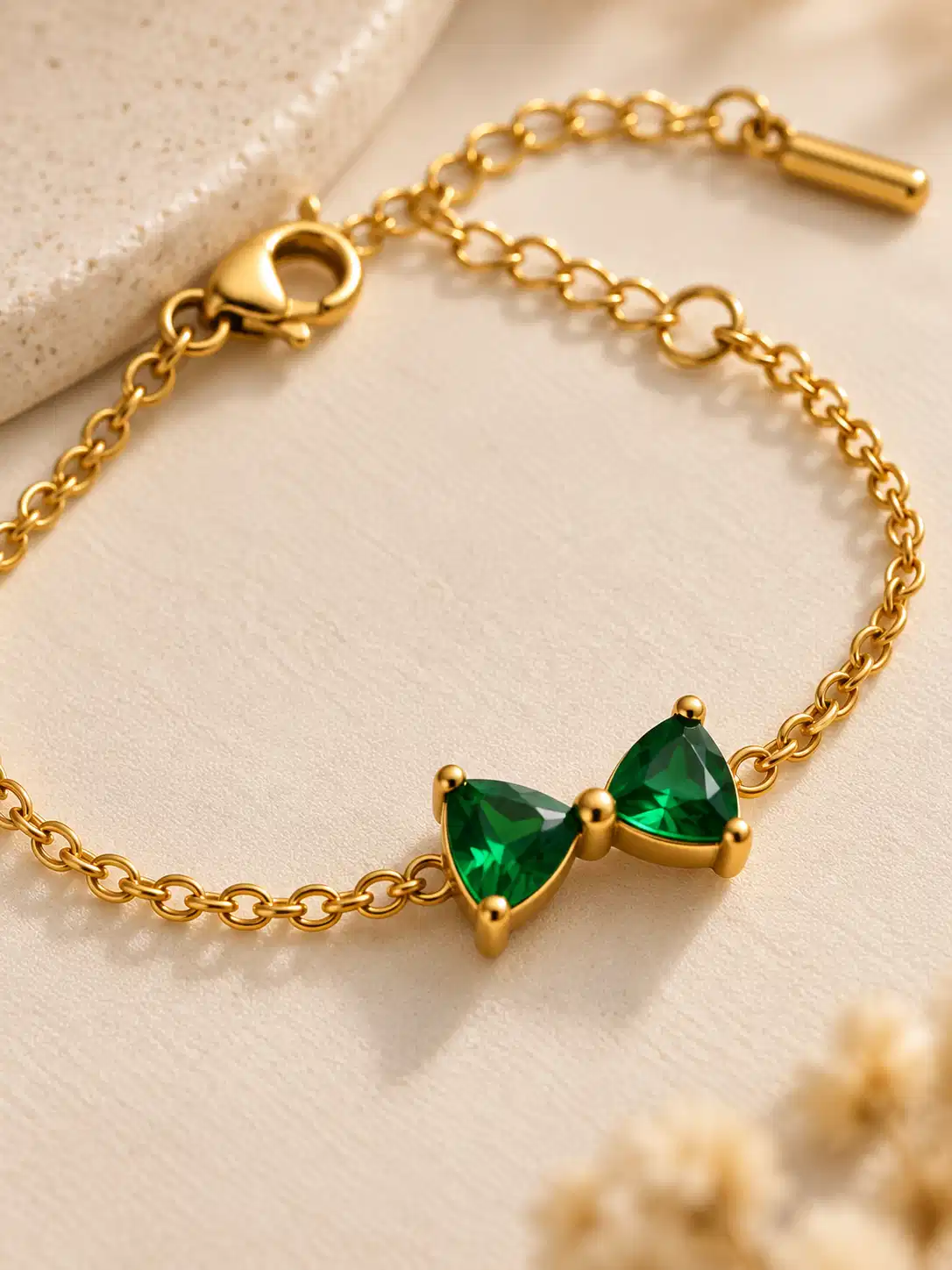 verde-green-stone-chain-bracelet