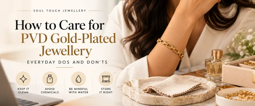 How to care for PVD gold-plated jewellery